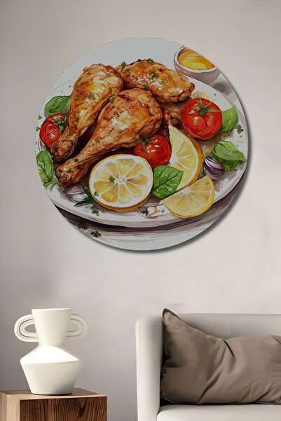 Teona Ahşap Pictură decorativă din MDF cu tematică de pui și lămâie, pentru p...