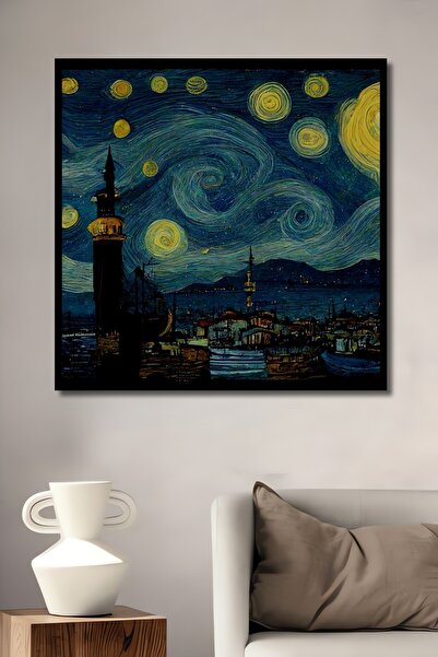 Teona Ahşap Διακοσμητικός πίνακας ζωγραφικής από ξύλο MDF με σχέδιο Βαν Γκογκ...