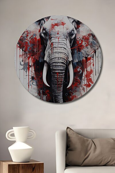 Teona Ahşap Fırtınalı Fırça Fil Dekoratif din lemn MDF Pictură murală pentru ...