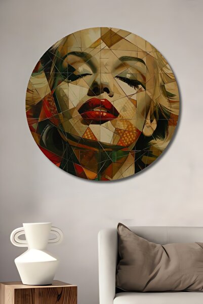 Teona Ahşap Marilyn Monroe Pictură murală decorativă abstractă din lemn MDF p...