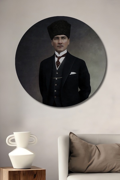 Teona Ahşap Pictură decorativă pe perete din lemn MDF Ataturk pentru casă/loc...