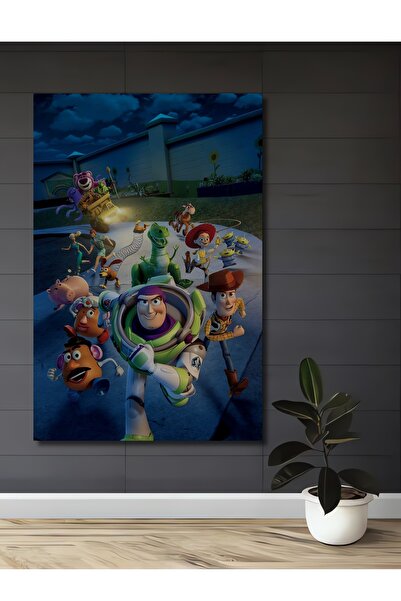 Teona Ahşap Toy Story Macerası Ahşap MDF Dekoratif Ev/İşyeri Duvar Tablo Dikd...