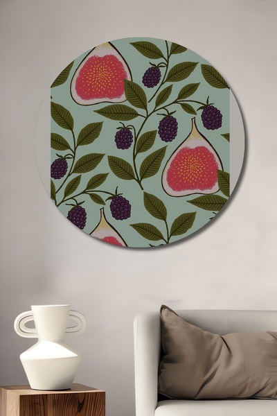 Teona Ahşap Model de fructe de iarnă cu smochine și mure, pictură decorativă ...