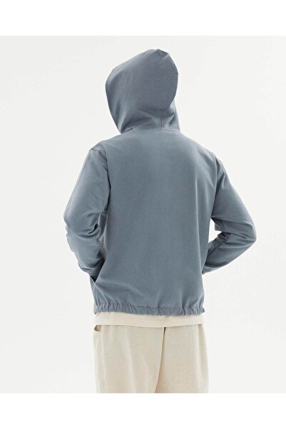 Ayma Active Синій чоловічий органічний бавовняний світшот з капюшоном
