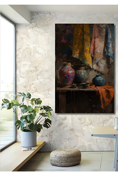 Teona Ahşap Ceramica colorata si tesaturi Tabla decorativa din lemn MDF Tabla dreptunghiulara