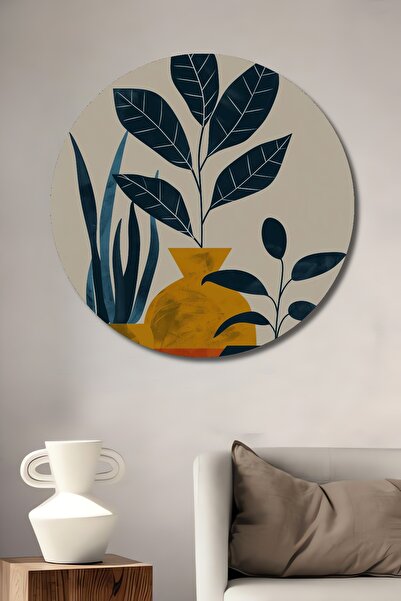 Teona Ahşap Tablou decorativ din lemn MDF cu flori colorate și frunze, tablou...