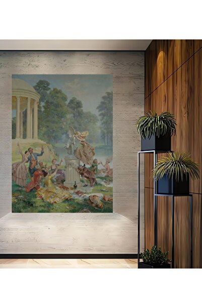 Teona Ahşap Eleganță rustică într-un tablou decorativ neoclasic din lemn MDF ...