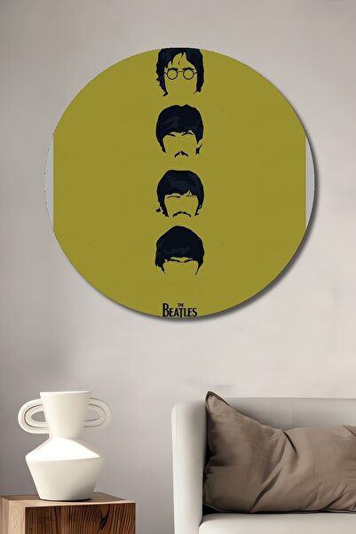 Teona Ahşap Pictură decorativă din lemn MDF pentru perete pentru casă/lugar de muncă Pictură rotundă pentru perete pentru casă/lugar de muncă