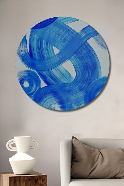 Teona Ahşap Pictură decorativă cu pensulă magică albastră, din lemn MDF, pent...