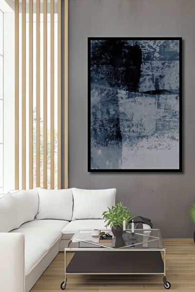 Teona Ahşap Tablou decorativ din lemn MDF cu aspect de ramă, artă abstractă, ...