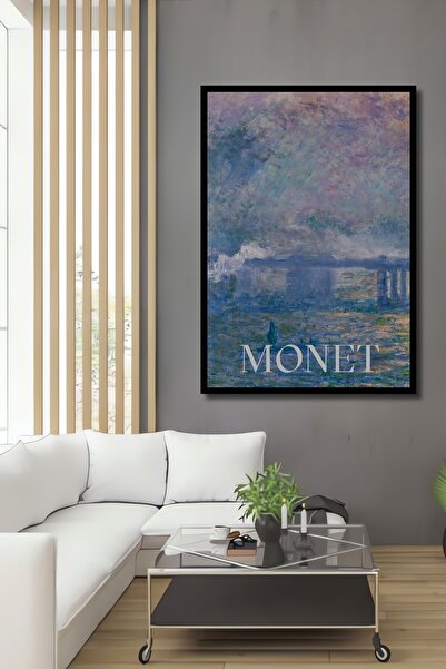 Teona Ahşap Atingerea magică a artei Monet cu aspect de ramă Tablou decorativ...