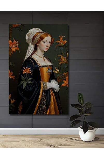 Teona Ahşap Pictură decorativă de perete din lemn MDF, în stil Renaștere, pen...