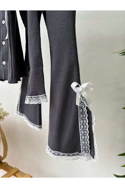 SOFT Girl's Bottom and Top Set with Collar Detail