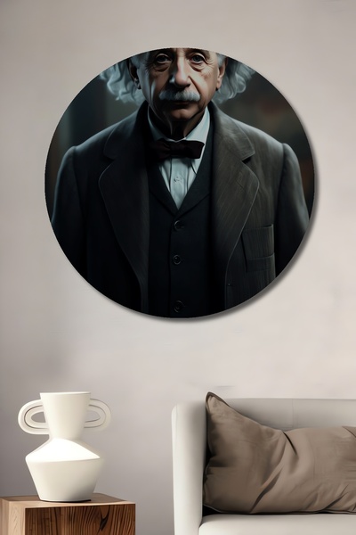 Teona Ahşap Albert Einstein Διακοσμητικός Ξύλινος Πίνακας Τοίχου MDF για Σπίτ...