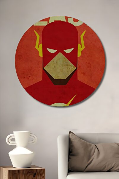 Teona Ahşap Pictură decorativă cu flash din lemn MDF pentru perete pentru casă/lugar de muncă Pictură rotundă pentru perete pentru casă/lugar de muncă