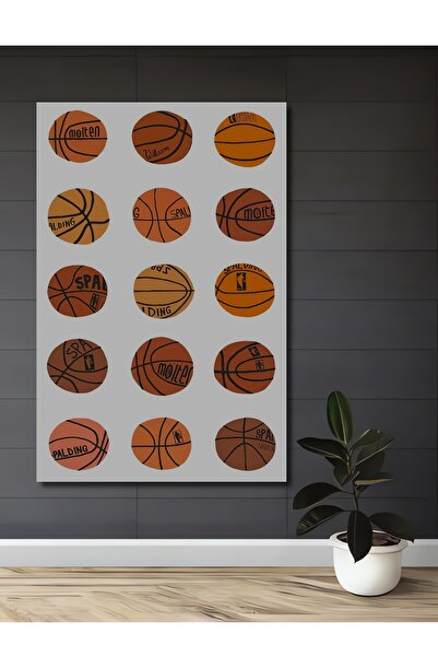 Teona Ahşap Mingi de baschet Lemn MDF Pictură decorativă de perete pentru cas...