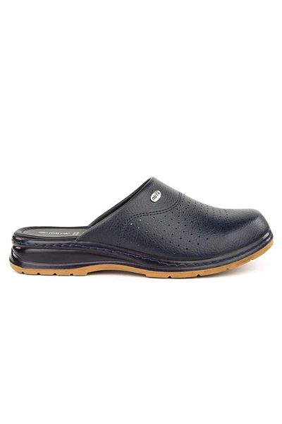 Muya Sabo Full Orthopedic Non-Slip Sole Men's Slippers - Navy Blue - 47