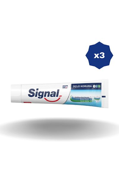 Signal Signal Tooth Paste Triple Protection 120 ml - (3 Pcs)