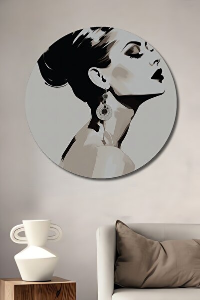 Teona Ahşap Siluetă de femeie, pictură decorativă modernă din lemn MDF pentru...