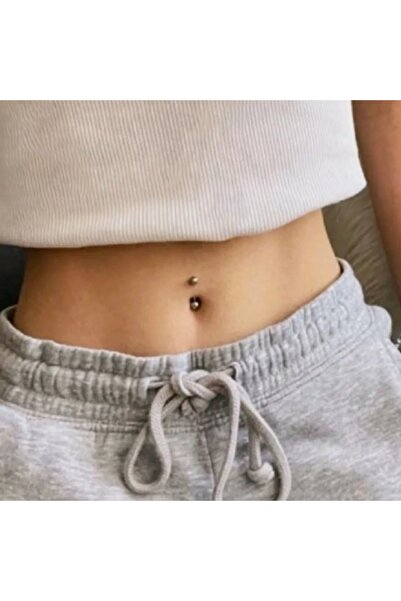 Bylin %100 Cerrahi Çelik Göbek Genital Piercing - Bar Kalınlığı 1,6 mm- 1 Adet