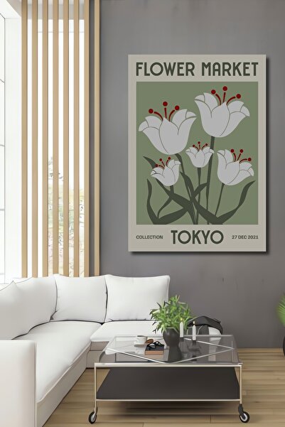 Teona Ahşap Piața de flori Tokyo Pictură decorativă de perete din lemn MDF pe...