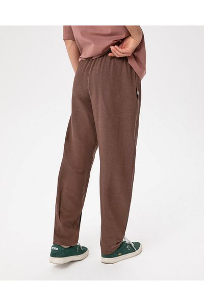 Ayma Active Men's Linen Look Brown Easy West Pants