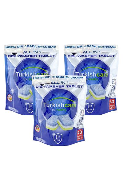 Turkishcare الكل في 1 40 قرصًا × 3 عبوات (120 قرصًا)