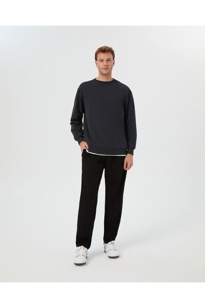 Ayma Active Men's Black Linen Look Easy West Pants