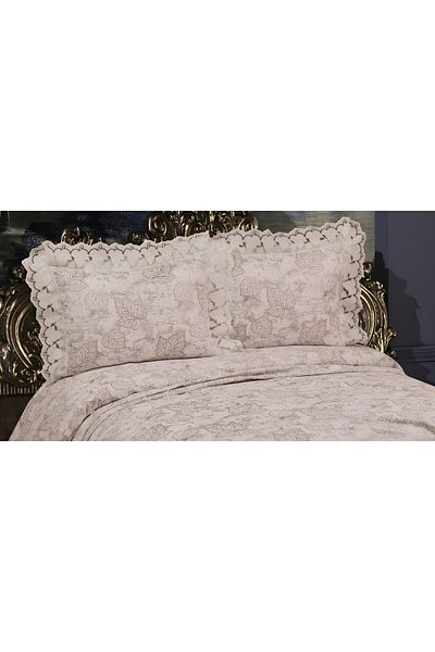 ASlıbella 3 Piece Double Pique Set - Coffee Color
