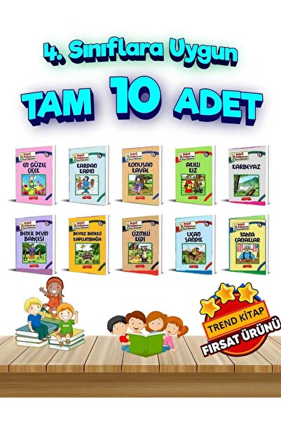 GÖNÜL YAYINCILIK Çoçuklar Öğreniyor 4.sınıflara Uygun Okumayı Sevdiren 10'lu ...