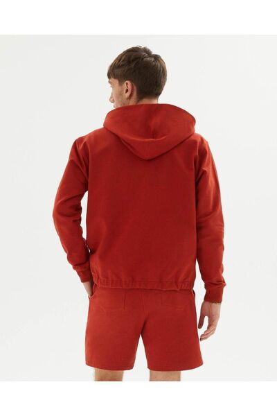 Ayma Active Коричневий чоловічий органічний бавовняний світшот з капюшоном