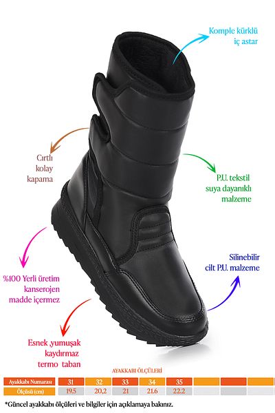KARAMAZI Karamazı Kids Riko Velcro Thermo Sole για κορίτσια μπότες χιονιού