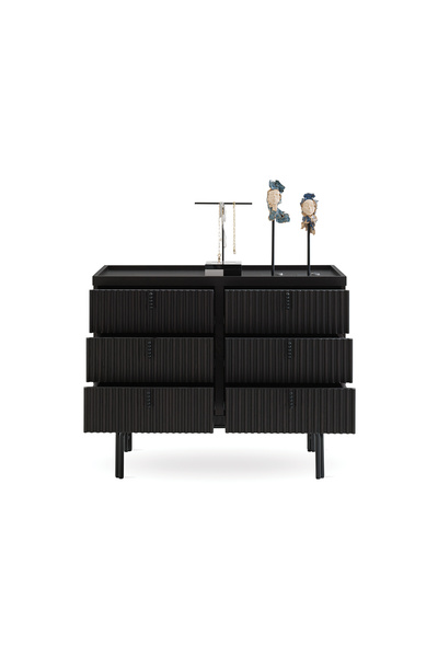 Enza Home Austin 6 Çekmeceli Şifonyer - Koyu Meşe