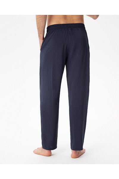 Ayma Active Navy Blue Men's Summer Pocket Elastic Waist Modal Yoga Pants