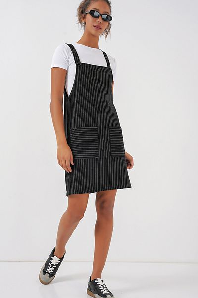 Bigdart Šaty 2440 Mini Salopet – černé