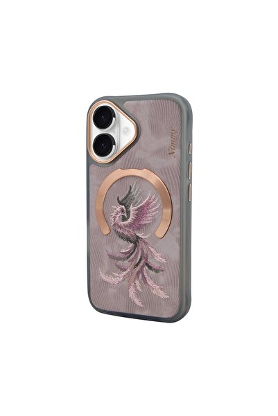 Nimmy iPhone 16 Uyumlu Nakış İşlemeli 3 Boyutlu 3D MagSafe Fantasy Animal Ser...