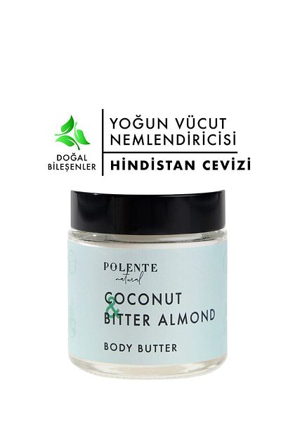 Polente Natural Intense Body Moisturizing Butter with Coconut and Bitter Almond - 100 ml