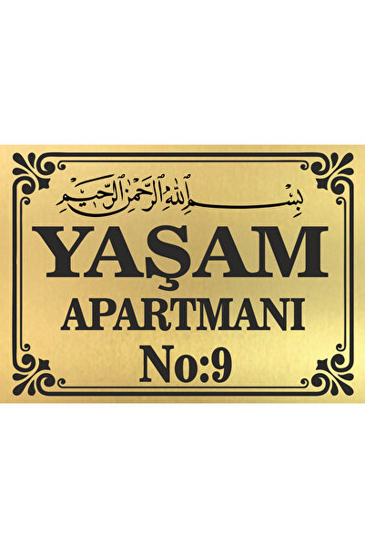 sıradışıhediyem APARTMAN İSİMLİĞİ APARMAN TABELASI APARTMAN KAPI İSİMliğiĞİ s...