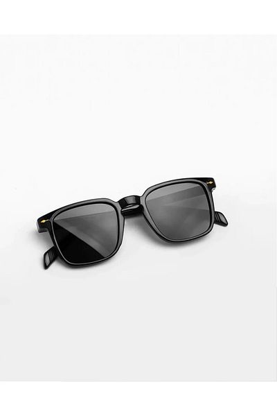 LUPİX Black Glass Black Frame Unisex Glasses