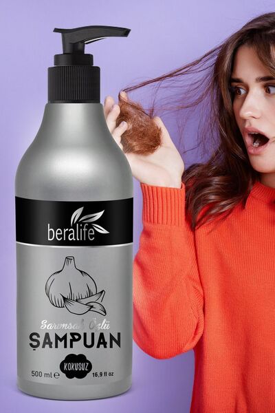 BERALİFE 500 ml Garlic Extract Shampoo - Anti-Spill