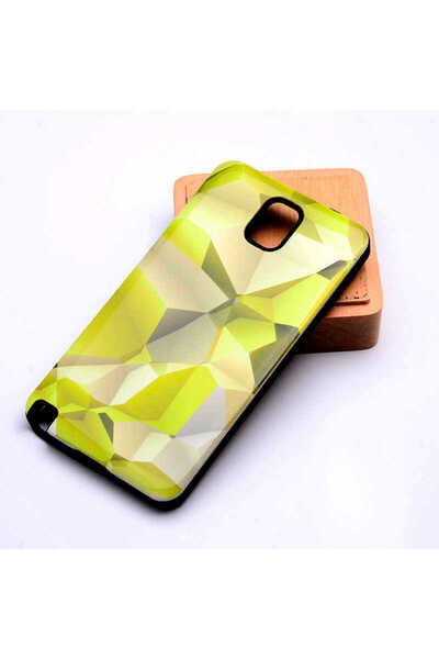 Galaxy Note 3 Compatible Case 1. Class A Quality Double Layer Colorful Glossy Pyramid Silicone Cover