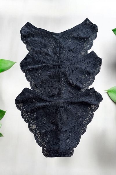 BLİSS WEAR FASHION Chiloți din dantelă din 3 piese pentru damă