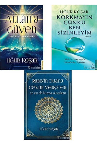 Destek Yayınları Allah’a Güven-Korkmayın Çünkü Ben Sizinleyim-Rabb’in Duana Cevap Verecek-Uğur Koşar 3KİTAP