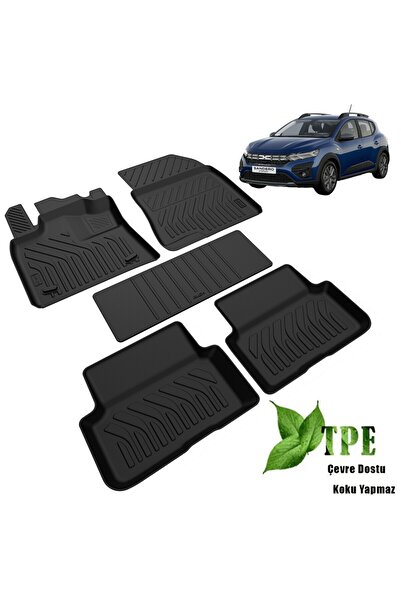 RICH OTO PASPAS Sandero Stepway 4d Havuzlu Paspas 2021 2022 2023 2024 2025 Ko...