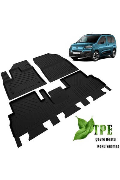 RICH OTO PASPAS Fiat Yeni Doblo Havuzlu Paspas 2024 2025 Model Ön Iki Paspas ...