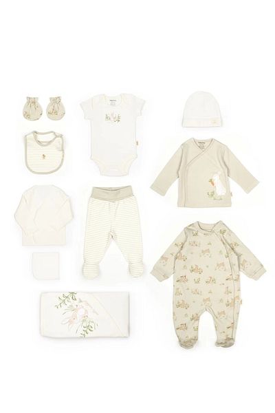BabyCosy Organic Wear Baby Box Set of 10 100% Organic Cotton, Baby and Newborn Series - Csy5113