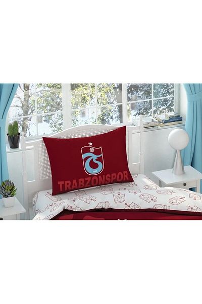 Zorluteks Outlet Tb Spor Logo Desenli % 100 Pamuk Kumaş 1 Adet Yastık Kılıfı 50x70 سم