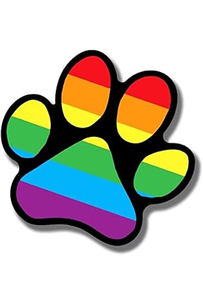 Genel Markalar Ad Astra Graphics Rainbow Pride Bayrak Pençe Mıknatısı - LGBTQ...