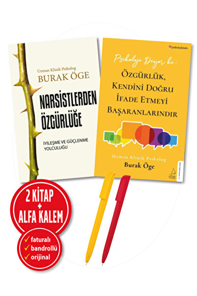 Destek Yayınları Alfa Kalem+Burak Öge(Narsistlerden Özgürlüğe+Psikoloji Diyor...