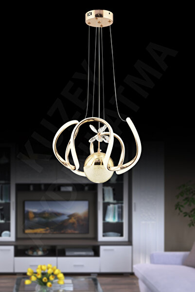 KUZEY AYDINLATMA Venüs Ledli 3 Renkli Işıklandırmalı Kumandalı Modern Aydınlatma